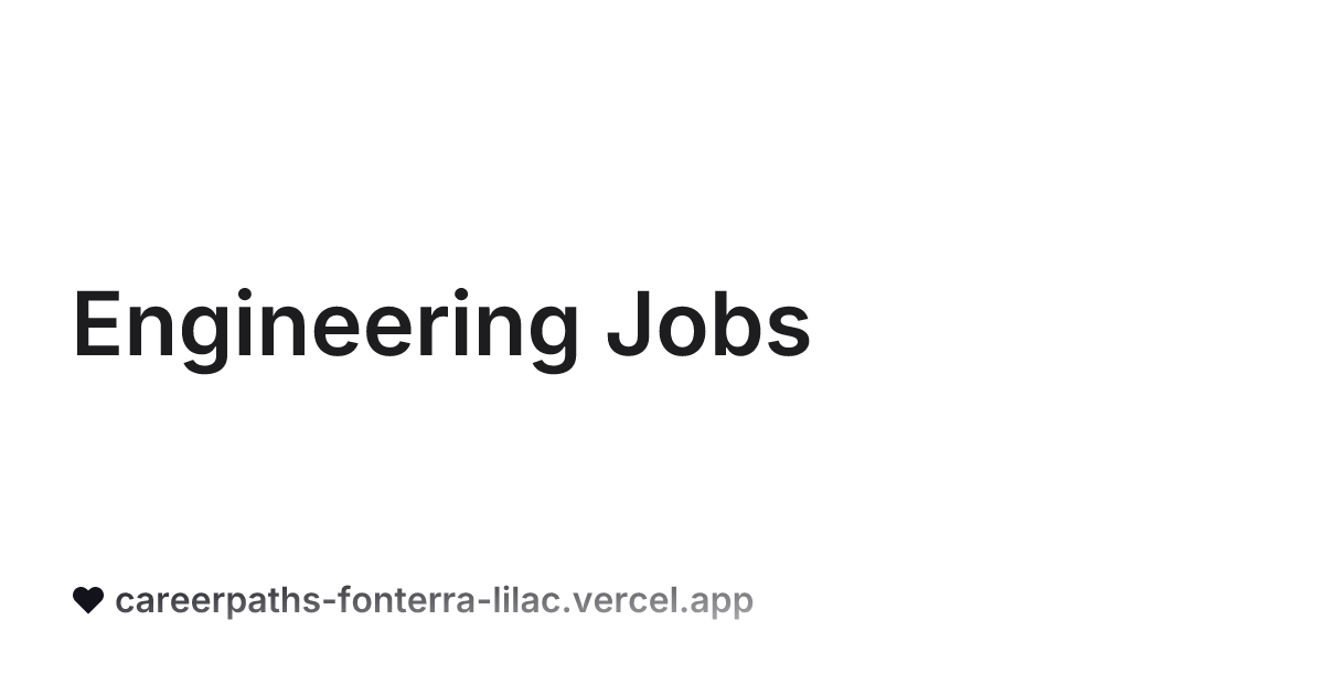 Engineering Jobs
